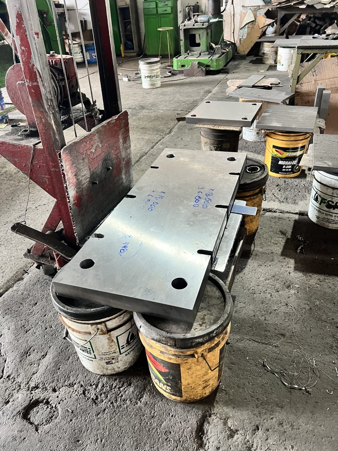 Placas mecanizadas fabricado por Porta Moldes y Troqueles Mecalco