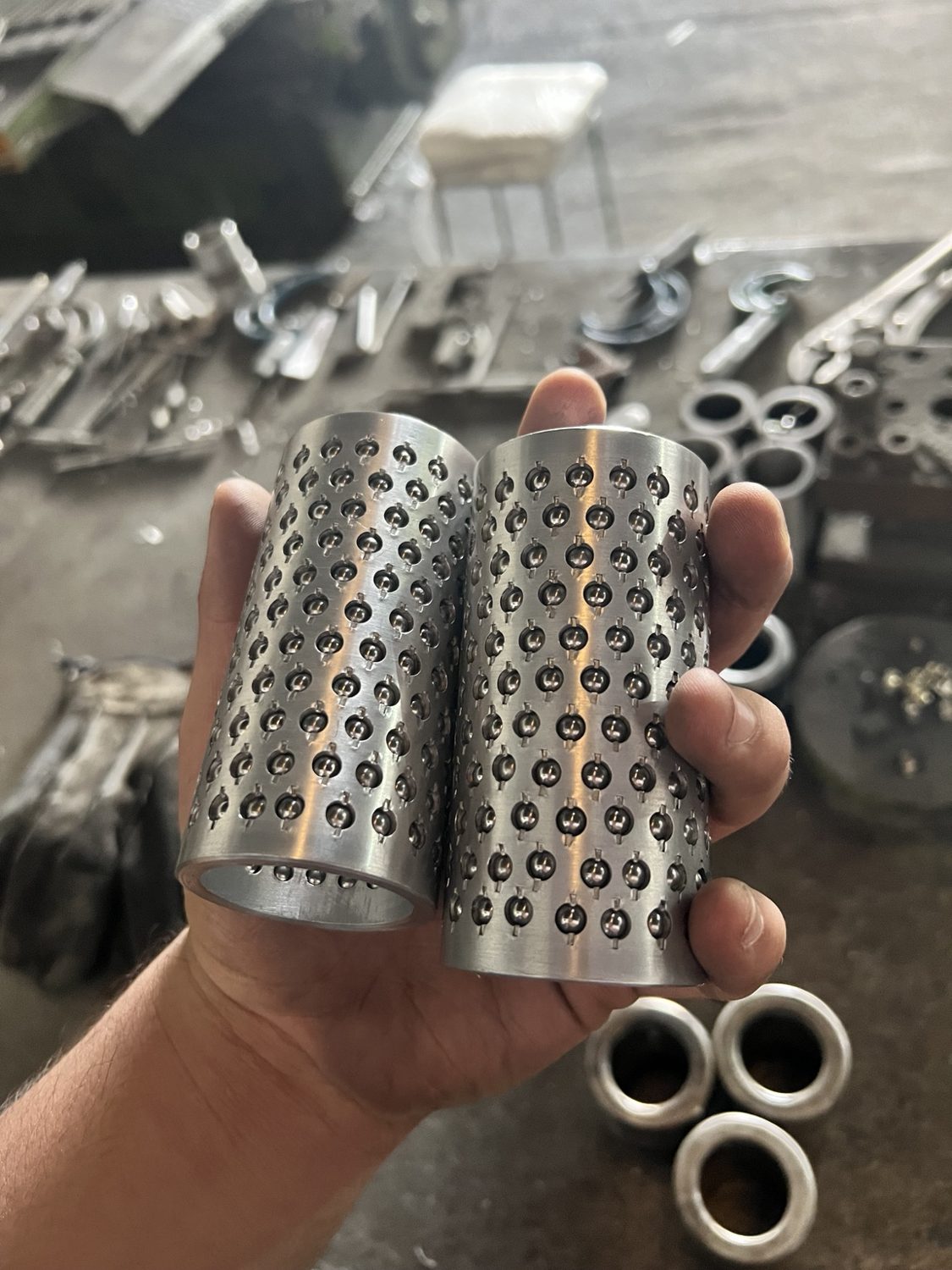 Bujes de lubricación fabricado por Porta Moldes y Troqueles Mecalco